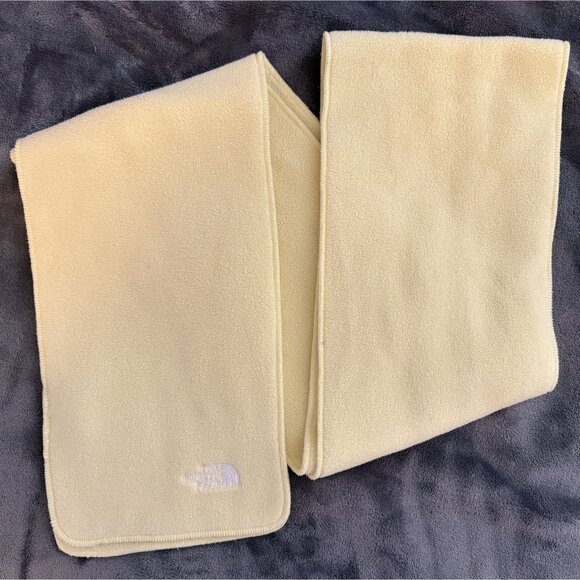 The North Face Unisex Polartec Recycled Fleece Scarf OS Pale Yellow Outdoor - Picture 1 of 7